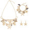 PH PandaHall Meerjungfrau Schmuck Set Muschel Seestern Mode Halskette Armband Ohrring Perle Kragen Chunky Halskette für Meerjungfrau Kostüm Damen Karneval Sommer Meer Foto Requisite Zubehör
