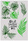 Monstera Plant Leaves Größe A4 wiederverwendbare Schablone Shabby Chic Decor / Flora42 (PVC wiederverwendbare Schablone, A4 29,5 x 21 cm / 11,6 x 8,27 in)