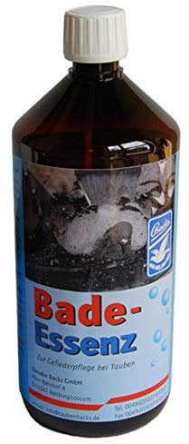 Backs Bade-Essenz zur Gefiederpflege bei Tauben (1000ml) - Naturätherische Öle, Weiches Gefieder, Aromatherapie