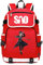 WANHONGYUE Sword Art Online SAO Anime Cosplay Schoolbag Rucksack 15.6 Laptop Backpack with USB Charging Port Red / 6