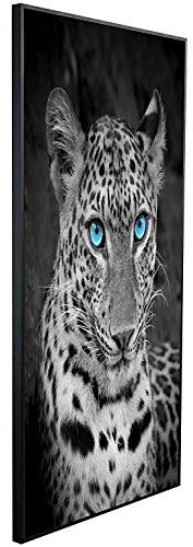Ecowelle Infrarotheizung mit Bild | 750 Watt | 60x120 cm | Infrarot Heizung| | Made in Germany| b 64 Leopard