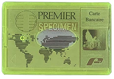 DCT Etui Carte bancaire Plastique Rigide Jaune Plastique Anti-Reflet résistant CB Fabrication française