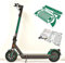 Aufkleber-Set/Sticker Set - 25-teilig auf 34x22cm Bogen geeignet für Segway Ninebot Max g30d E-Scooter (Grün Reflektierend)