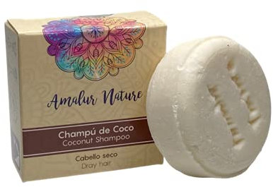 Festes Kokosshampoo ohne Sulfate - 50 Gramm - trockenes Haar - mit Shea und Kokos -