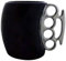 chaozhi Creative Cup Brass Knuckles Cup Ceramic Coffee Mug Porcelain Coffee Mug With Brass Knuckle Novelty Gifts Coffee-White