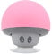 Mini Haut-Parleur Bluetooth, Caisson de Basses Portable sans Fil Rose Champignon Rose Bluetooth 3.0 Haut-Parleur de Charge USB avec Fonction Ventouse pour Cadeaux Maison/Filles