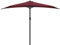 VidaXL Parasol de balcon mât en aluminium Bordeaux 300x150x253 cm Demi