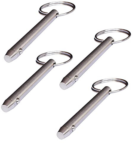 Lotatheta 4 pcs Quick Release Pins 5/16(8mm) Diameter 316 Stainless Steel Usable Length: 2-1/4(57mm) Total Length 3.15(80mm) for Bimini Top Marine Hardware