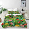 ANHOPE Bunte Pflanze Kaktus Blume Bettwäsche Set 3 Teilig Bettbezug 200x200 cm + 2 Kissenbezug 50x70 cm Weich Microfaser Bettbezüge mit Reißverschluss Ganzjahres Bettdeckenbezug Set