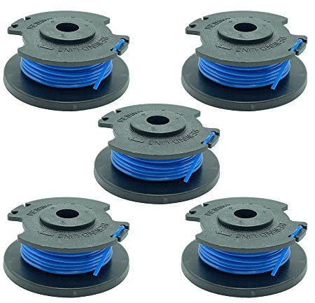Bobine de fil de rechange RAC124 1,6 mm compatible avec Ryobi One+ RLT2925, RLT1830LI, RLT1825M13, RLT1830H13, RLT1825LI, OLT1831S, OLT1831, OLT1832 - 5 pièces) de Mumaxun