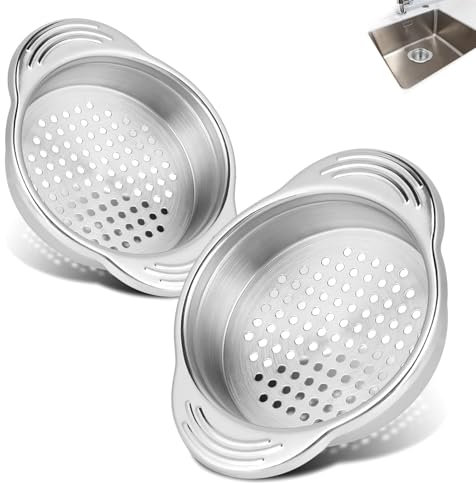Colador de latas de atún, 2 piezas, colador de latas de alimentos de acero inoxidable, colador de atún, colador de alimentos enlatados, colador, filtro de latas de prensa de atún para cocina