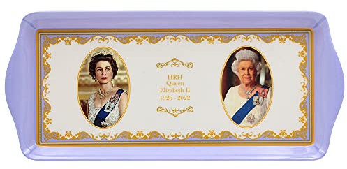 The Leonardo Collection Serviertablett HM Queen Elizabeth II, Melamin, mittelgroß
