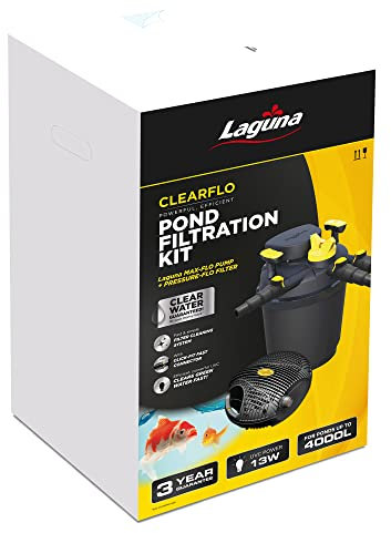 LAGUNA Clear Flo 4000 Pond Filtration Kit, Colore Nero, PT1845
