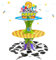 Cartoon Story Cupcake Ständer 2. Karton Kuchenständer Dessertturm Halter für Spielzeug Thema Geburtstag Dekoration Babyparty Party Supplies