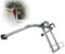 Leiter Stabilisator, Leitersicherung dachrinne, Wandleiter stabilisator, Leiter gerade Leiter Klappleiter Stabilisator Befestigung Flügelspannweite/Wandleiter St für Dachrinne (4.6 kg Silber)