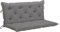 WIFESE Auflage für Hollywoodschaukel 120x50x7 cm Sitzkissen Bank Bankauflage Kissen Outdoor Bierbankauflagen Sitzpolster Bank Sitzauflagen FüR BäNke RüCkenpolster Grau