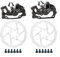 Mechanische Scheibenbremse, Mechanische Scheibenbremse Bremssattel für Rotor 160MM Legierung Clip Wärmeableitung (vorne + hinten mit 2PCS für Rotor)