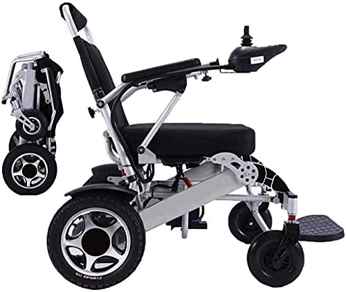 Gehhilfe, elektrisch, faltbar, leicht, Deluxe-Rollstuhl für Elektromobilität, tragbarer Elektrorollstuhl mit zwei „500 W“-Motoren und zwei Batterien