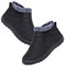 AEHO Mocasines Zapatillas sin Cordones de Mujer Zapatillas sin Cordones de Mujer Zapatos Invierno Mujer Zapatillas Invierno Zapatos ortopédicos Hombre Botas Nieve Hombre,Negro,39/245mm