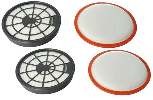 vhbw Filter-Set kompatibel mit Dirt Devil DD5110 Infinity AC Staubsauger - 4x Filter (Abluft-Filter, Motorschutz-Filter)