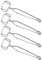 Reagenzglas-Stahlclip, 4 Stück, 11,3 cm Feder-Reagenzglas-Stahlklemme, Labor, verchromte Eisen-Reagenzglashalter, Reagenzglas-Zange, Stahl-Clip-Klemme, Teströhrchenhalter, Labor-Experimentierwerkzeug