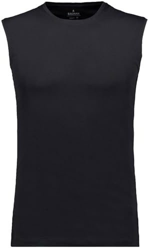 RAGMAN Herren Tank Top Rundhals 2er Pack Underwear Schwarz-009, XXL