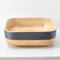 NATURFLAIR Lavabo de cerámica de baño lavabo FCH5583 cuadrado 380 x 135 mm hecho a mano Cuencos de cerámica cuadrado…