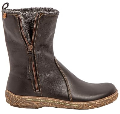 El Naturalista Damen Ankle Boots Yggdrasil, Frauen Stiefeletten,flach,Stiefel,Bootee,Booties,halbstiefel,Kurzstiefel,Black,36 EU / 3.5 UK