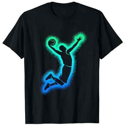 Dunking Basketball Spieler Herren Jungen Basketballer T-Shirt