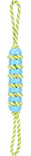 Flmaingo Spielzeug für Hund Tofla Zerrseil Stick blau/gelb - 55x5x5cm - Schwimmfähig, ideal für Wasserspiele mit Ihrem Hund - Mit Griffen
