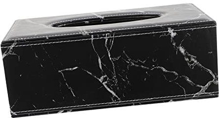 CAXUSD 1 STK Tissue-Box Cocktailservietten Dekorativer Papierhandtuchhalter Seidenpapierhalter Serviettenspender Behälter Für Tischservietten Taschentuchbehälter Im Marmordesign Leder