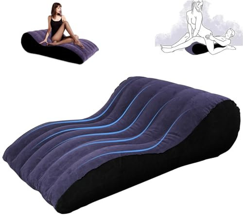 BDSM Sex Sofa Sex Möbel KissenSex Spielzeug Aufblasbares Kissen für Paar Sexuelle Position Unterstützung Multifunktionale Rampen,Sexstellungen Sexmöbel Erotik Sex-Spielzeug für Paare (Dunkelblau)