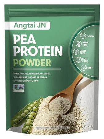Pea Protein Powder, 24g of Plant-Based Protein, Unflavored, Vegan, Gluten-Free, Non-GMO, No Added Sugar, Easily Digested Isolate Form, 907g (30 Servings), Ideal for Vegetarians, Fitness