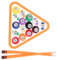 MAGICLULU Festliche Snooker Kuchen Dekorationen Kreative Geburtstag Kuchen Billard Schmücken Backen Snooker Ornament Kit