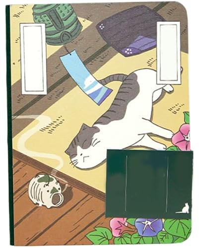 Japanisches Notizbuch, 5x7x1 '' 224 Seitenversetztpapier Japanische Briefpapier Notizbücher mit leerer, Punktmatrix, kleinem Platz und Kraft -Seite, Kompositionsnotizbuch für Studenten