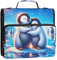 Funny 3 Ring Binders D Ring Valentines Penguins Animal Binder Zipper Organizer Multi Pockets Large Portfolio Folder Binder with Strap Middle School Bag