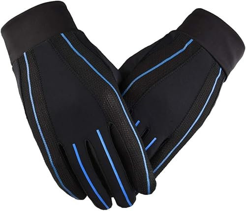 Touchscreen-laufhandschuhe, Winddichte Arbeitsfahrradhandschuhe Im Freien, Männer Frauen Leichte Handschuhe Zum Reiten Fahren Golf Outdoor-Sport, Black, M
