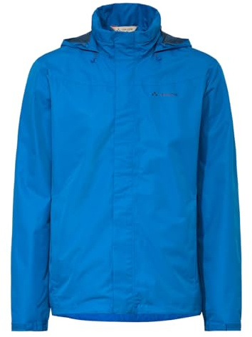 VAUDE Escape Bike Light Regenjacke Herren – Fahrradjacke wasserdicht atmungsaktiv winddicht, 2-Lagen mit verstaubarer Kapuze