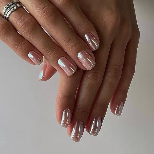 Daruur 24 Stück Full Cover Press on Nails,Bei den Klebennägeln stehen eine Vielzahl von Farben und Stilen zur Auswahl,Klebenägel Fingernägel für Frauen,Mädchen,Mutter Geschenk Nature-3246