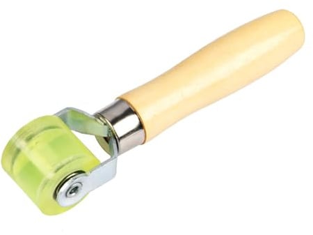 LeeQinersw Car Wheel Roller Holzgriff Nahtroller für Geräuschdämmmatten Schallschutz Walze Glättungswerkzeug für Auto Heimkino Studio Fahrzeuginstallation, S
