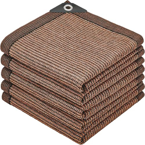 80% Rete Telo Ombra,3x7m Panno Ombreggiante Resistente Ai Raggi UV Vela Ombreggiante, Tenda da Sole Privacy con Occhielli Prova di Sole,per Auto/Cane/Serra/Giardino/Pergola