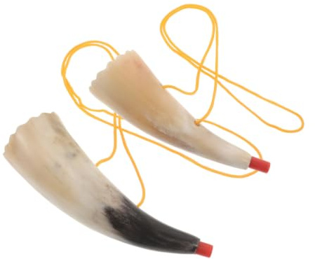 SUPVOX 2pcs Horn Shape, Viking Horn Trumpet for Games, Stadium Events Cheering Noise Maker, Portable Design 5.7/6.7 inch