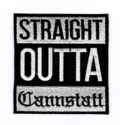 Stuttgart Aufnäher/Bügelbild/Iron on Patch Straight OUTTA Cannstatt 8 x 8cm