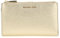 Michael Kors Women Dblzp Wristlet Hand Bag, Pale Gold