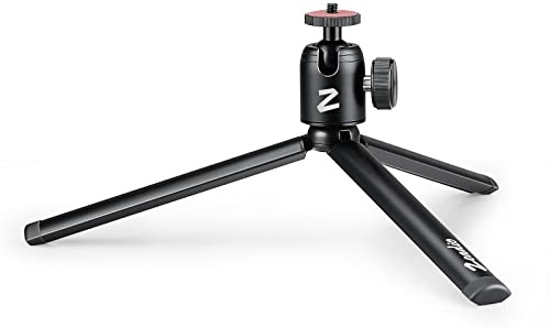 Zeadio Metal Mini Tripod + Ball Head Mount, with 1/4 Screw Desktop Tabletop Stand Tripod, Fits for Smooth4, Crane Plus, Crane2, Ronin-S, Vimble2, Gimbal Handle Grip Stabilizer and All Cameras