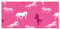 Multifunktionstuch/MUND-Nasen Bedeckung, versch.Dessins v.bb klostermann 8 Tragevarianten 34055 Pferde pink