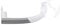 Top handle for refrigerator (ORIGINAL Beko) colour white and grey, part number: 4326391000