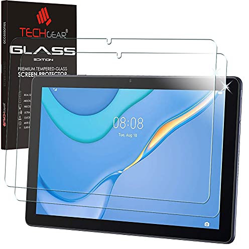 TECHGEAR [2 Pezzi] Vetro Temperato Compatibile con Huawei MatePad T10 9.7 & T10s 10.1 - Autentica Pellicola Protecttiva Vetro Temperato [Durezza 9H] [Resistente ai graffi] [Ultra Chiaro]