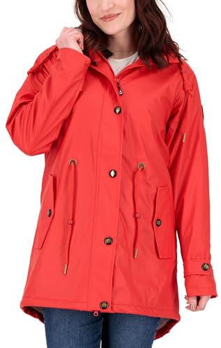 Deproc Active Damen Friesennerz Ankerglut Halifax New Women Regenjacke, red, 42