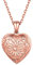 ChicSilver Rosegold Herzform Medaillon zum Öffnen Damen Mädchen Herzanhänger mit Foto/Text Gravur Personalisierter Photo Amulett für Liebespaar Familie